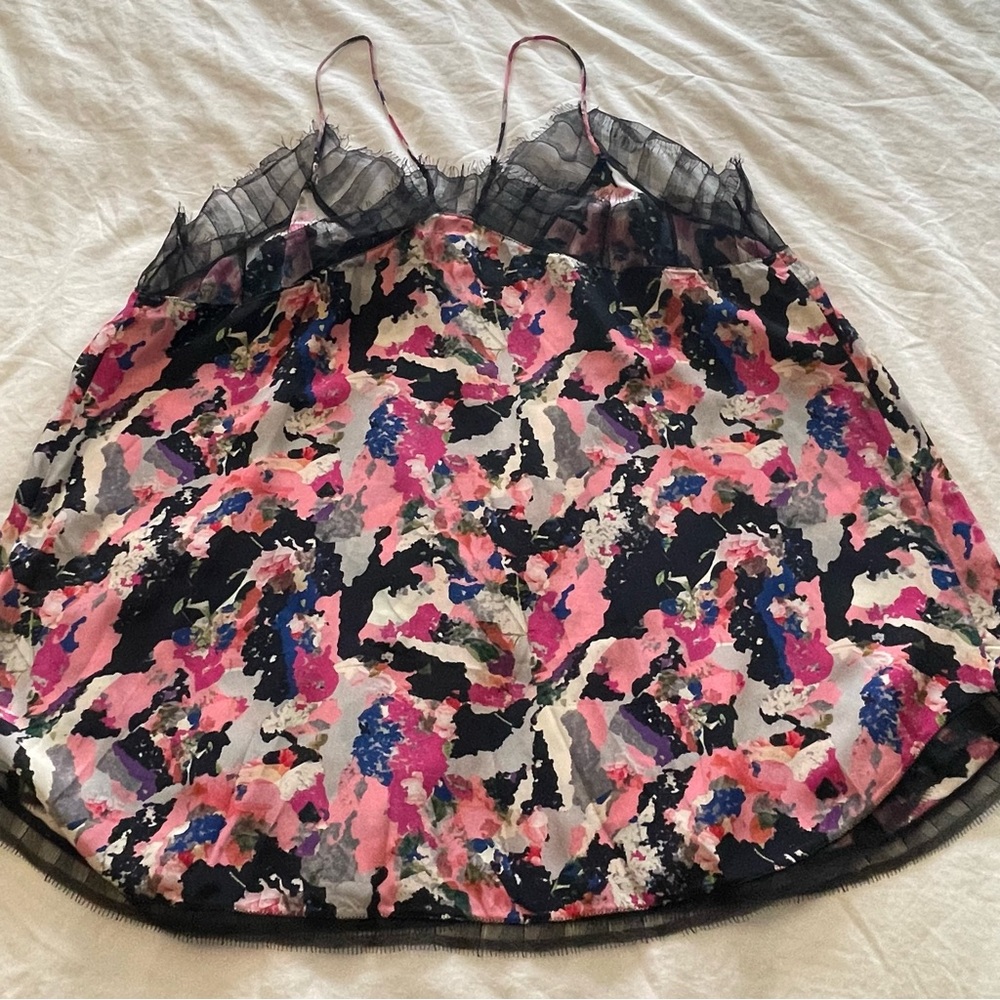Iro Berwyn Printed Ruffle Colorful Cami S - Picture 11 of 12